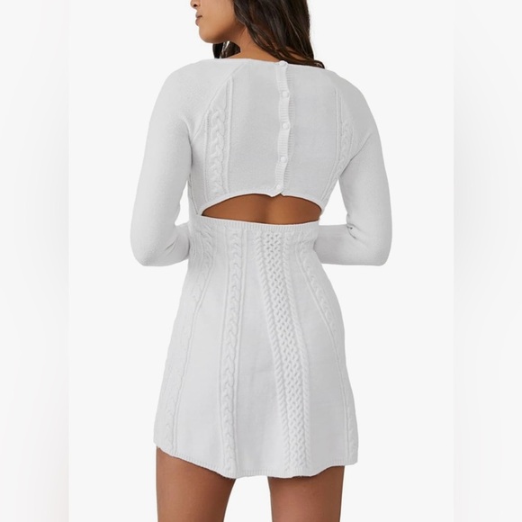 Free People Small World Mini Sweater Dress - Picture 3 of 7